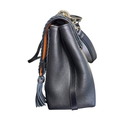 Chloe NWT Penelope Large Top-Handle Bag in Black Smooth Grained Leather - Picture 4 of 16